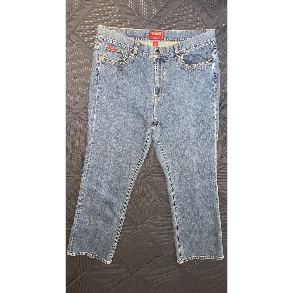 Chaps Jeans Red Tag Straight Leg Mid Rise Women’s Size 14 - Picture 8 of 14